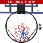Wall Mounted Basketball Hoop, Adjustable Height Shatterproof Heavy-Duty Steel
