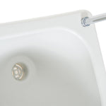Camping Washbasin 17L Hand Sink Dispenser Outdoor Use, HDPE Light Grey