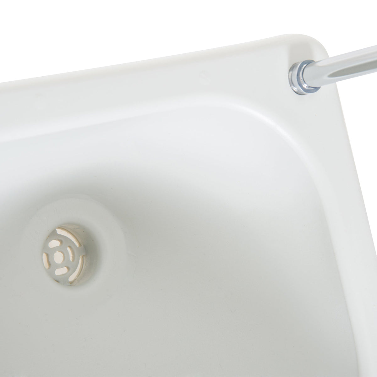 Camping Washbasin 17L Hand Sink Dispenser Outdoor Use, HDPE Light Grey
