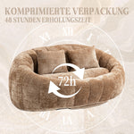 Bean Bag Sofa Lounger High Back for Adults and Kids, Indoor/Outdoor - Coffee Chenille