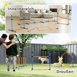 Agility Set, Dog Training 7-Piece Hurdle Equipment, Yellow