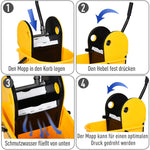 Cleaning Trolley with Bucket & Wringer, 26 Liters, Yellow