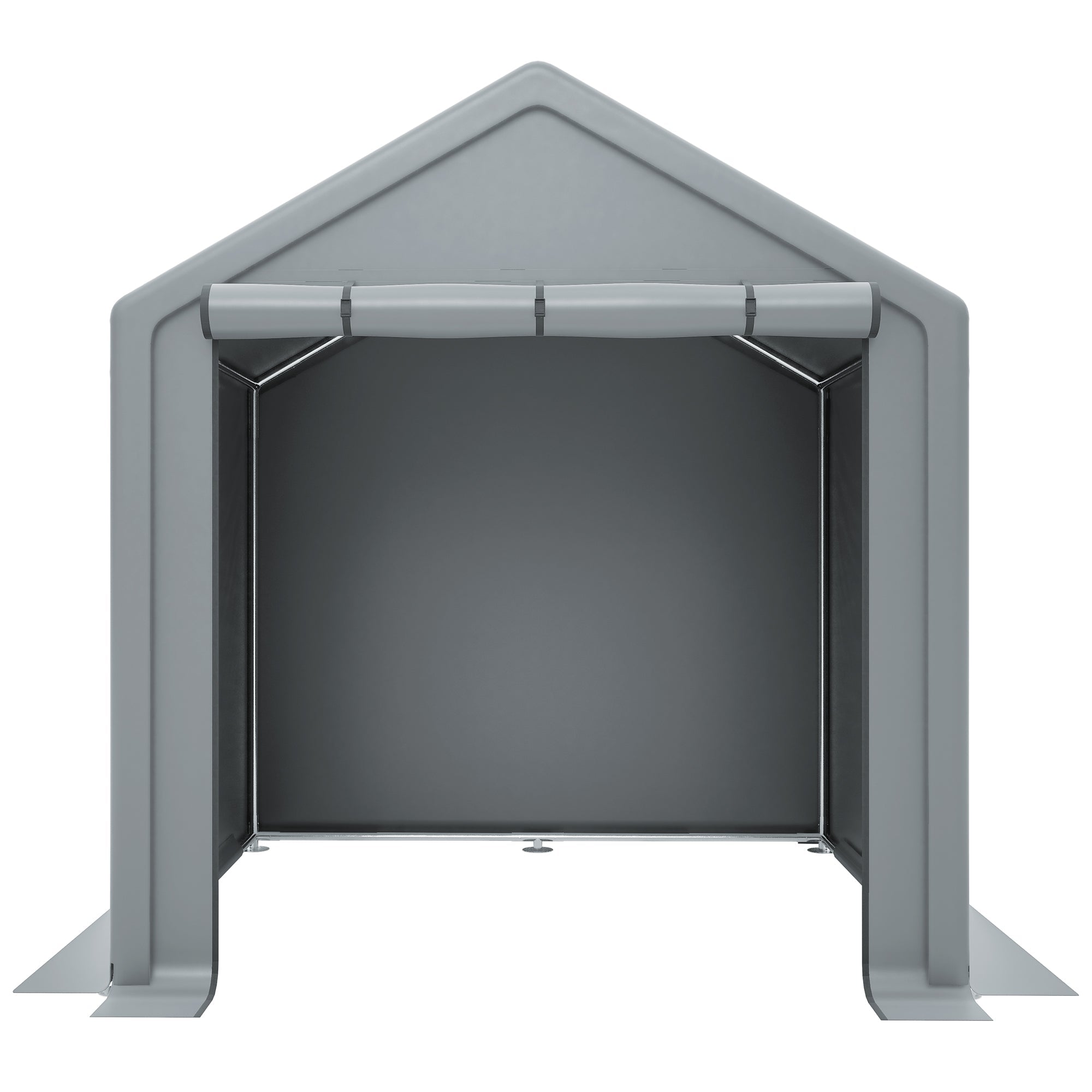 Tool Shed 190x170x200cm, Bicycle Garage, Storage Tent, Dark Gray