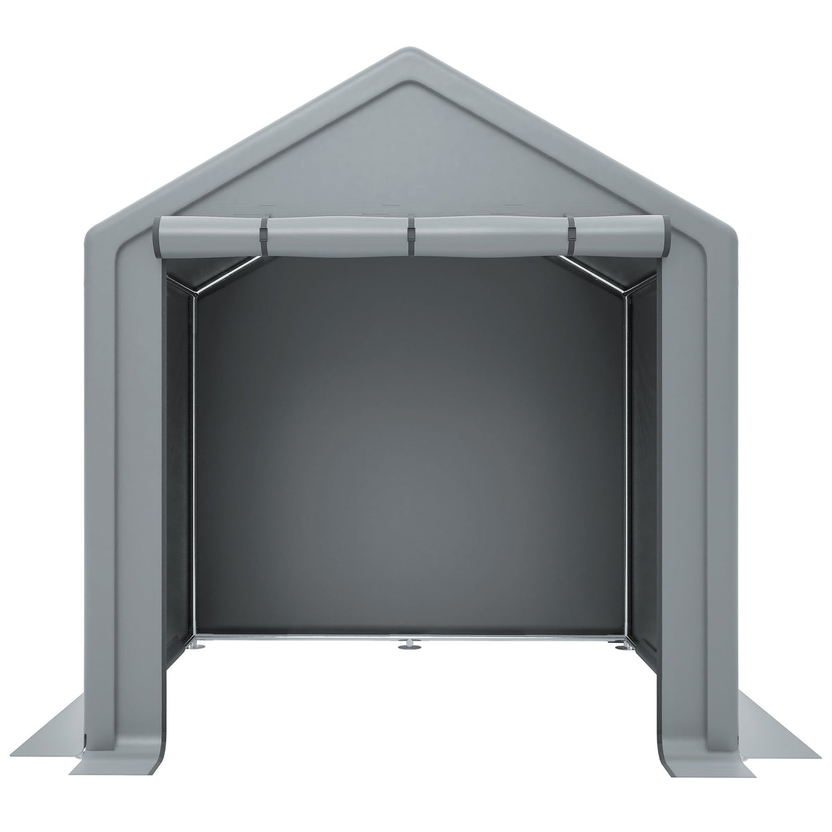 Tool Shed 190x170x200cm, Bicycle Garage, Storage Tent, Dark Gray
