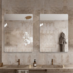 Frameless Wall Mirror, 100x75 cm HD Shatterproof, Copper-Free Glass