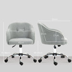 Home Office Chair, Ergonomic Swivel Rocking, Gray