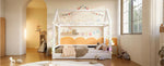 Upholstered Daybed 90x200cm with LED Light Strips - Beige