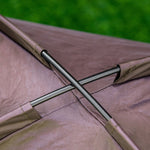 Outdoor Pet Bed, Elevated Canopy Dog Bed, Taffeta Fabric, Coffee