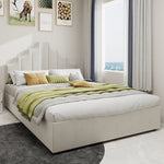 Modern Minimalist Soft Bed, Headboard 140*200CM, Beige