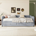 Upholstered Bed 90x200cm Triple Adjustable Headboard - White