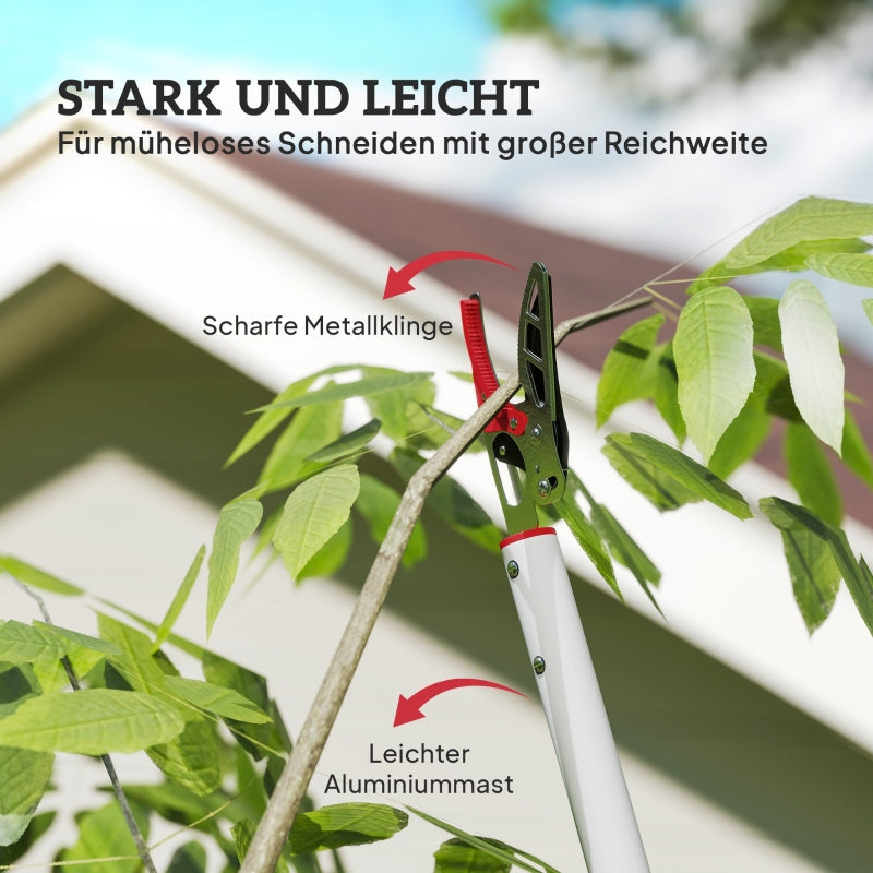 Tree Shears, 1.8m Pruning with Locking Device, Aluminum Handle