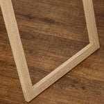 Standing Mirror, Full Length Dressing Makeup, Light Brown Wood Grain