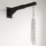 Punching Bag Wall Mount, Adjustable Holder, Steel, Black