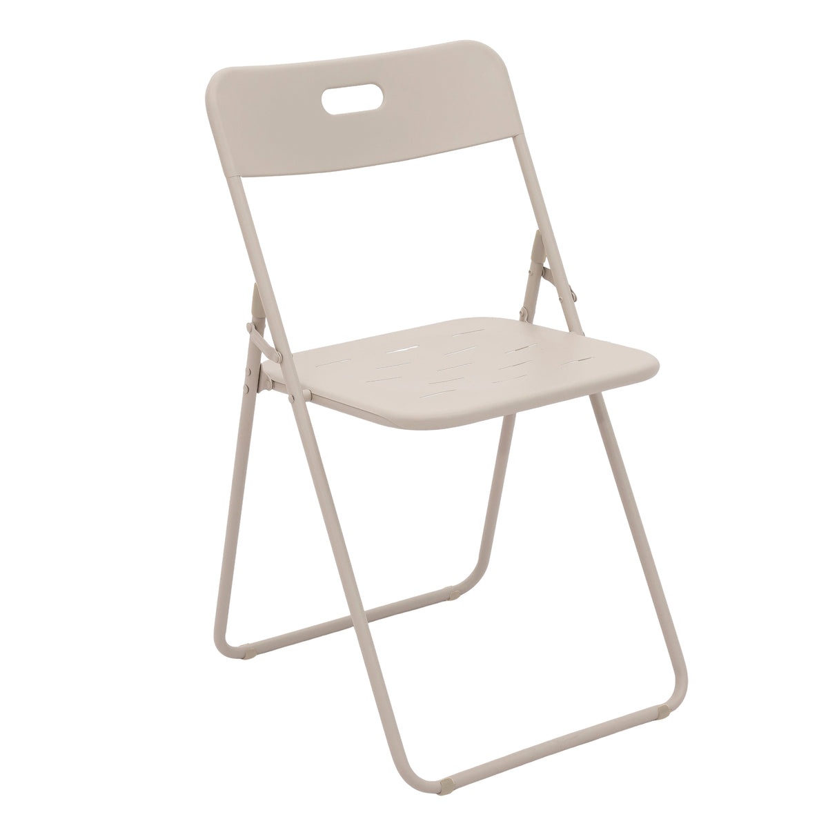 Outdoor 3-Piece Foldable Bistro Set, 2 Chairs & 1 Table, Beige