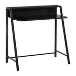 Computer Desk with Storage, Cable Management, Metal Black