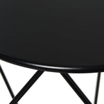 Round Coffee Table with Storage, Nesting, Metal