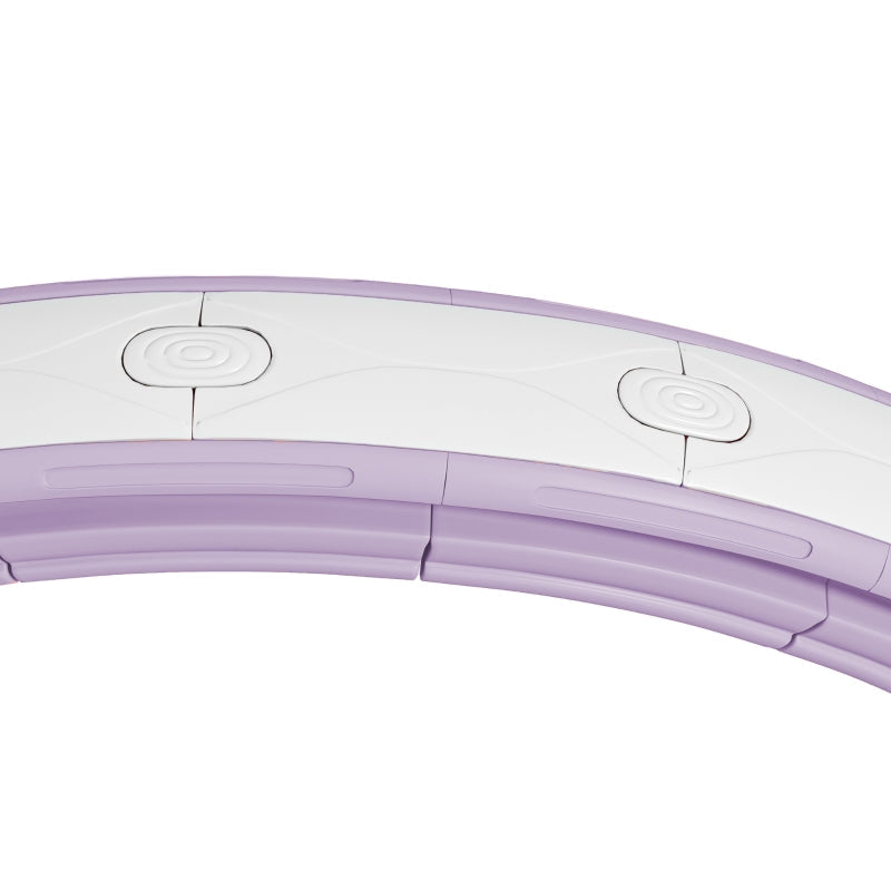 Smart Hula Hoop for Adults with Weighted Ball Counter and 16 Knots, Purple