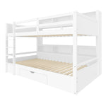 Rathgal white bunk bed with storage