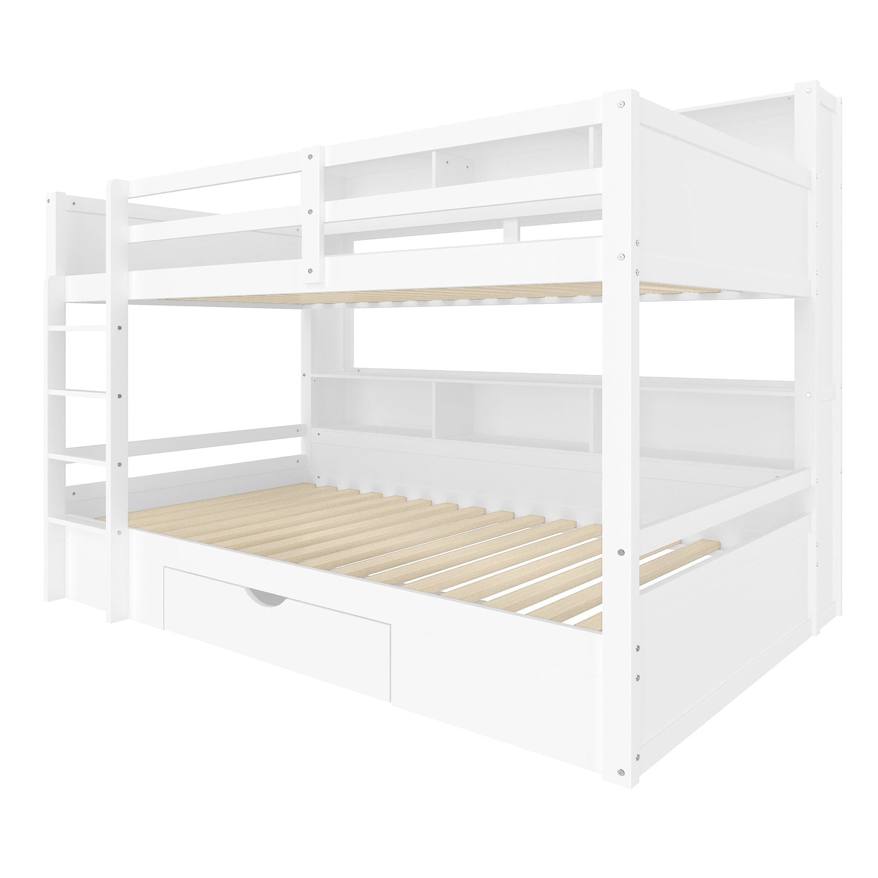 Rathgal white bunk bed with storage