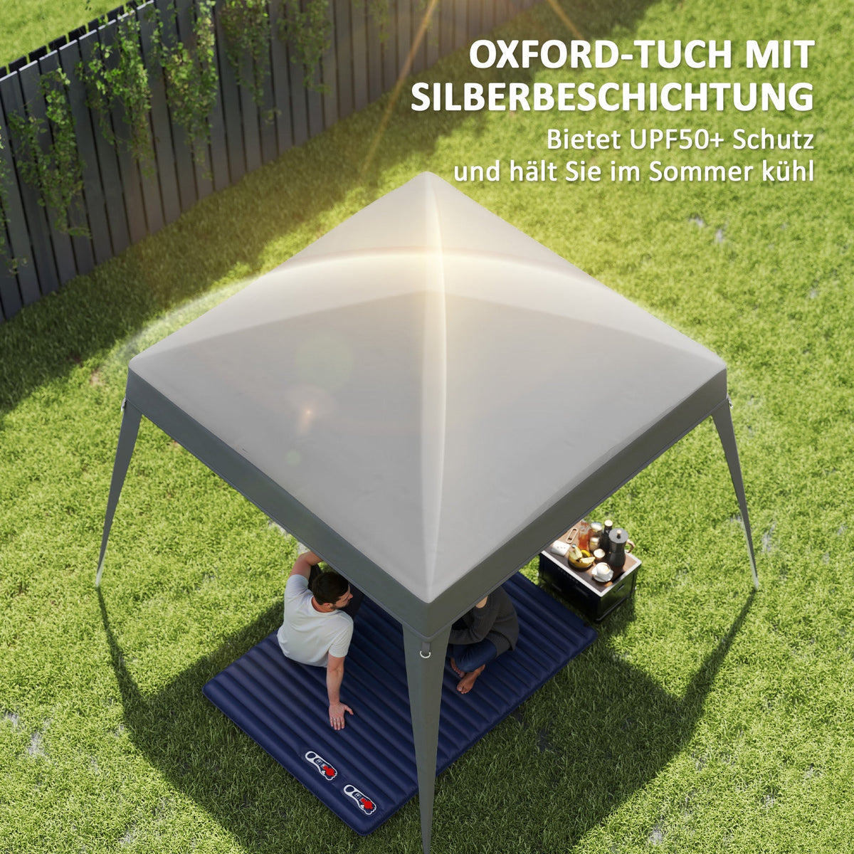Replacement Roof, Gazebo 3x3m Water-Repellent Winter-Proof, Light Grey