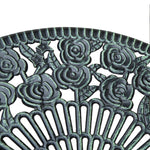 3-Piece Bistro Set for Balcony & Terrace, Antique Green Cast Aluminum