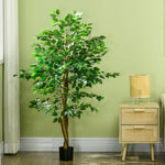 Ficus Tree Artificial Plant, Lifelike 150cm, Green