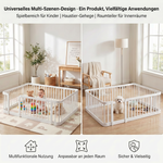 Floating Double Bed Frame 140x190cm with LED Lighting, Linen