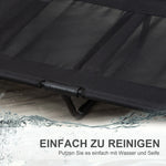 Dog Lounger Elevated Outdoor Bed & Sofa, Oxford Black