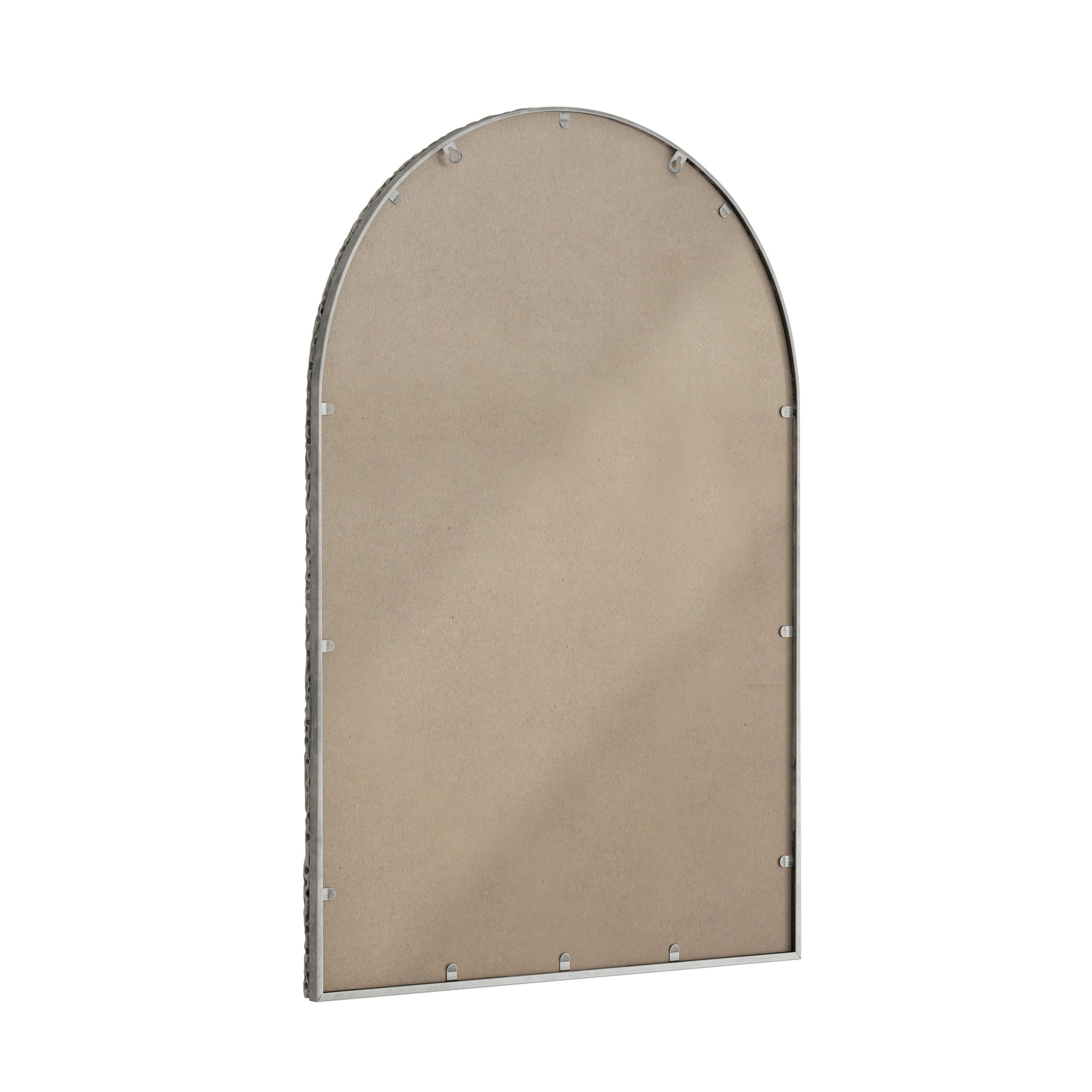 Arched Mirror, Wall/Vanity Decor for Bathroom/Living Room, Silver