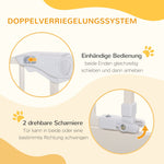 Door Safety Gate, No Drilling, Double Lock, 97.5 x 104.1 cm, Metal