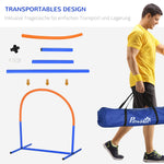 Dog Agility Training Set 4-Piece with Carrying Bag, Blue Orange