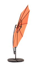 14.8 Ft Double Sided Outdoor Umbrella, Rectangular Large with Crank, Orange
