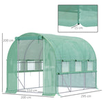 Walk-in Tunnel Greenhouse 2.95x2x2m 6 Windows UV Protection Garden