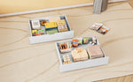Underbed Storage Drawers, 2-Piece Set with Wheels, White MDF
