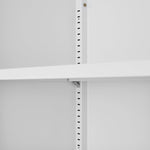 Metal Storage Cabinet 2 Door with Shelves - White
