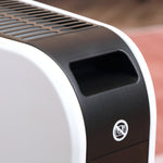 Heater Fan Electric, 2180W 3 Warm Levels 24-Hour Timer, Steel White