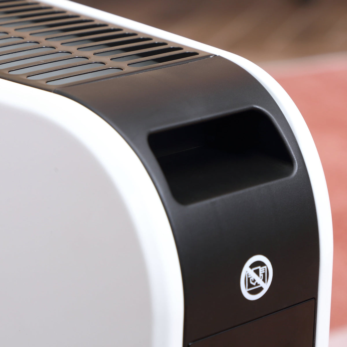 Heater Fan Electric, 2180W 3 Warm Levels 24-Hour Timer, Steel White