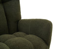 Rocking Chair Modern High Back Armrests - Green