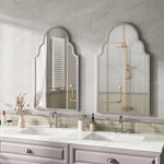 Rectangular Wall Mirror 61x101cm Silver Metal Frame