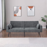 Convertible Sofa Bed, Folding Futon Sleeper, Adjustable Backrest, Small Spaces