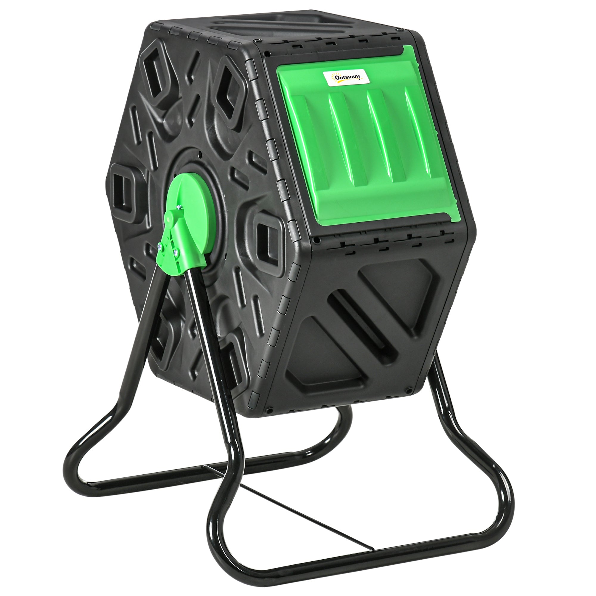 Composter, 65L Rotatable Fast Composter, Plastic