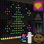 Fairy Lights 3x3m 400 LEDs Light Curtain, Adjustable, Music Sync, IP44
