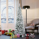 Artificial Christmas Tree with Snow and Stand, 180 cm, Green