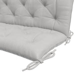 3-Seater Bench Cushion 150x98x8 cm with Ties, Outdoor/Indoor, Light Grey