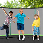 8FT Trampoline with Safety Net and Ladder, 181kg Capacity, Green