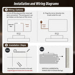LED Bathroom Mirror 60x100 cm - Backlit Dimmable HD Silver Glass