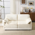 Modern Minimalist Sofa, 2-Seater Comfortable and Spacious, Living Room/Bedroom