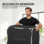 3-in-1 Plyo Box with Handle Openings and 3 Jump Heights, Wood, Black