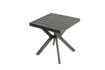 Outdoor Aluminum Square Side Table End Table for Patio, Backyard, Pool, Indoor, Dark Gray