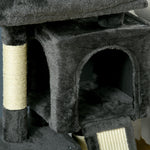 Sisal Cat Tree, Scratching Board Plush, Dark Grey